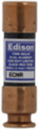 Eaton Edison ECNR fuse, Time-delay current-limiting fuse, Superior overload and cycling capabilities, 8 A, Dual, Class RK5, Non-indicating, Ferrule end x ferrule end, 8 sec at 500%, 200 kAIC, Standard, 250 V, 125 Vdc