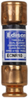 Bullet Fuse 10A, 250 Vac, 200 kAIC, Dual Element, 2 Inch Height