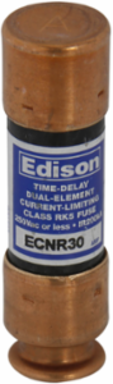 Bullet Fuse 8A 250 Vac Class RK5 Time Delay 0.56 Inch Diameter