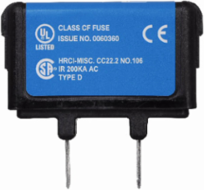 Eaton Bussmann series FCF fuse, 3 A, 60 Hz, 50 Hz, 1 , CF, Black, Non-indicating, Electroless tin plated copper alloy terminal, Blade end,Class CF, 4 min at 200%, 50 kAIC at 600 Vdc,300 kAIC at 600 V, Glass filled PES, 600 V, 600 Vdc