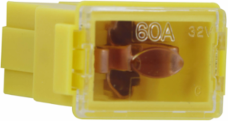 Cartridge Fuse 60A 32Vdc Female Termination 1.29 Inch x 0.54 Inch