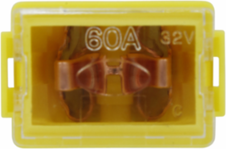 Cartridge Fuse 60A 32Vdc Female Termination 1.29 Inch x 0.54 Inch