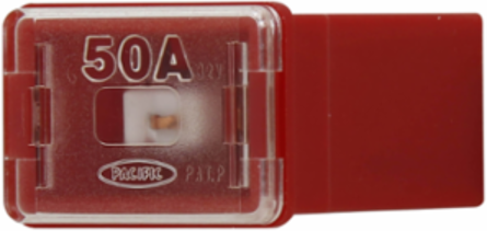Cartridge Fuse 50A, 32Vdc, 1.22 Inch Width, 0.89 Inch Length, Non-Indicating