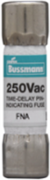 Eaton Bussmann series FNA fuse, Time-delay fuse, Inductive load circuits, electronic circuits, 1 A, Dual, Non-indicating, Ferrule end x ferrule end, 200 kAIC at 250 Vac,10 kAIC at 125 Vac, Silver-plated pin, Standard, 250 V