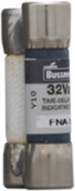 Eaton Bussmann series FNA fuse, Time-delay fuse, Inductive load circuits, electronic circuits, 20 A, Dual, Non-indicating, Ferrule end x ferrule end, 1 kAIC at 32 Vac, Silver-plated pin, Standard, 32 V