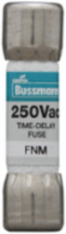 Midget Fuse, Time Delay, 250V, 0.10A, 1.44 Inch x 0.39 Inch, Nickel-Plated Bronze