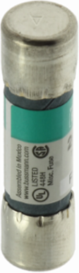 Eaton Bussmann series FNM fuse, Time-delay Midget fuse, 1 A, Dual, Non-indicating, Ferrule end x ferrule end, 35 AIC at 250 Vac,10 kAIC at 125 Vac, Nickel-plated bronze endcap, Standard, 250 V