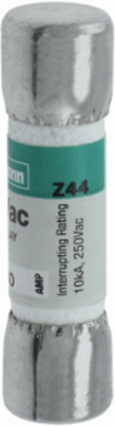 Eaton Bussmann series FNM fuse, Time-delay Midget fuse, 30 A, Dual, Non-indicating, Ferrule end x ferrule end, 10 kAIC at 250 Vac, Nickel-plated bronze endcap, Standard, 250 V