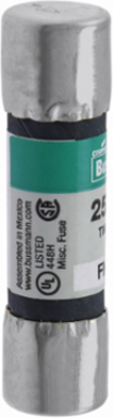 Eaton Bussmann series FNM fuse, Time-delay Midget fuse, 6 A, Dual, Non-indicating, Ferrule end x ferrule end, 10 kAIC at 125 Vac,200 AIC at 250 Vac, Nickel-plated bronze endcap, Standard, 250 V