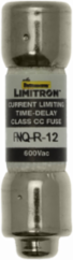 Eaton Bussmann series FNQ-R fuse, 12 A, Class CC, Non-indicating, Ferrule end x ferrule end, 12 sec at 200%, 200 kAIC, Melamine tube, Standard, 600 V
