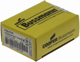 Eaton Bussmann series FNQ-R fuse, 25 A, Class CC, Non-indicating, Ferrule end x ferrule end, 12 sec at 200%, 200 kAIC, Melamine tube, Standard, 600 V