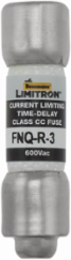 Eaton Bussmann series FNQ-R fuse, 3 A, Class CC, Non-indicating, Ferrule end x ferrule end, 12 sec at 200%, 200 kAIC, Melamine tube, Standard, 600 V