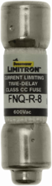Current-Limiting High Inrush Time-Delay Fuse, 8 A, 600 V, 200 kAIC, Ferrule End