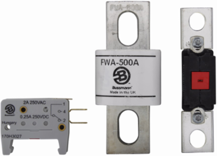 High Speed Fuse 500V 500A Blade end X Blade end Stud