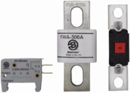 High Speed Fuse 500V 500A Blade end X Blade end Stud