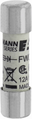High Speed Cylindrical Fuse 12A, 600V, 200 kAIC AC/DC, Ferrule End