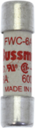High Speed Cylindrical Fuse 6A 600V 10 x 38 mm 200 A Breaking Capacity
