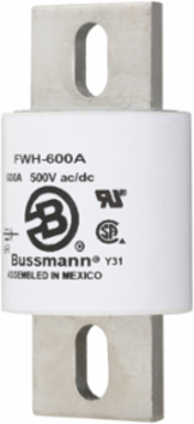 High Speed Fuse 500A RMS, 750 Vac/Vdc, 2.8 Inch Height, 5.3 Inch Width
