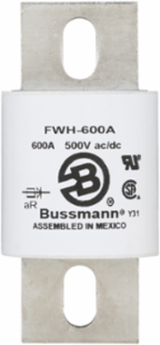 High Speed Fuse 600A RMS, 1000Vdc, Width 5.3 Inch, Length 2.17 Inch