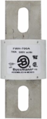 High Speed Fuse 700A RMS, 6.5 Inch Length, 2.5 Inch Width, 200 kAIC Rating