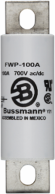High Speed Fuse 100A, 700V Rated, 4.59 Inch Length, North American Style