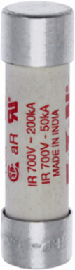 High Speed Fuse 10A, 14 x 51 mm, 200 kAIC, Ceramic, Class aR, Non Indicating