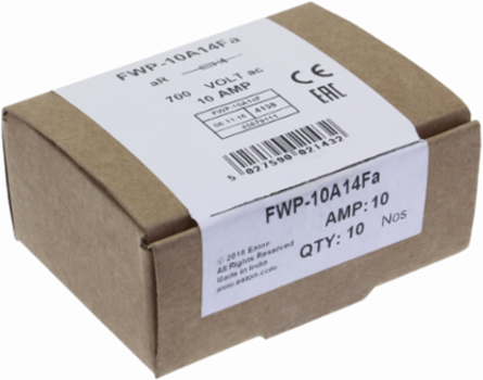 High Speed Fuse 10A, 14 x 51 mm, 200 kAIC, Ceramic, Class aR, Non Indicating