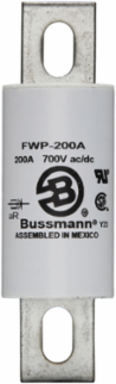 High-Speed Fuse 200A RMS, 5.3 Inch Length, 1.57 Inch Width, Non-Indicating