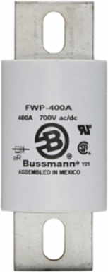 High Speed Fuse 350A RMS, 2.4 Inch Length, 5.4 Inch Height, 200 kAIC Interrupt Rating