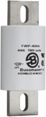 High Speed Fuse 400A RMS, 2.4 Inch Length, 2.9 Inch Width, 5.4 Inch Height