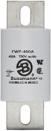 High Speed Fuse 400A RMS, 2.4 Inch Length, 2.9 Inch Width, 5.4 Inch Height