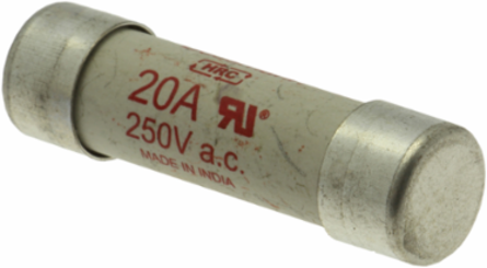 High Speed Cylindrical Fuse, 20A, 600V, 14 x 51 mm, 200 A Breaking Capacity