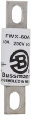 High Speed Fuse 600V, 45A RMS, 200 kAIC Vac, Blade End x Blade End, Stud