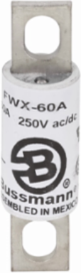 High Speed Fuse 600V, 45A RMS, 200 kAIC Vac, Blade End x Blade End, Stud