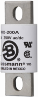 High Speed Fuse 600V 90A RMS 200 kAIC Vac Blade End x Blade End Stud