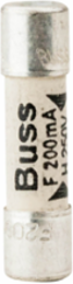 Fast-Acting Fuse 200 mA, 250V, Ceramic Tube, High Breaking Capacity