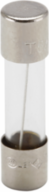 Time-Delay Fuse 5A 250 Vac, Glass Tube, 0.25 Inch Length, Ferrule End