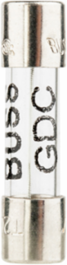 Time-Delay Fuse 800 mA, 250 Vac, Glass Tube, 0.25 Inch Length