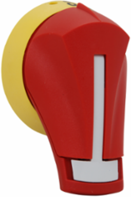 Front-Operated Pistol Handle 30A, 3 Inch Length, Red/Yellow, Padlockable