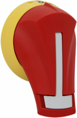 Front-Operated Pistol Handle, 30A Amperage Rating, Red/Yellow, Padlockable