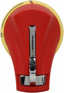 Front-Operated Pistol Handle 30A, 3.5 Inch Length, Red/Yellow, Heavy Duty
