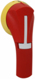Front-Operated Pistol Handle, 60A, 1.91 Inch Width, Red/Yellow, 3.5 Inch Length