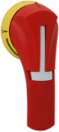 Right Side-Operated Pistol Handle 60A, 2.875 Inch Length, Red/Yellow