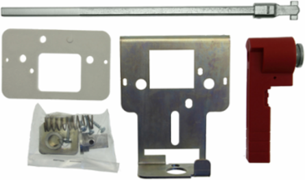 NFPA Through-the-Door Handle Kit, RoHS Compliant, 12 Inch Height, Red