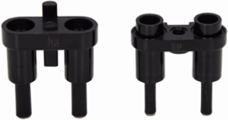 Eaton Bussmann series HET inline fuse holder, 600V, 0-30A, Loadside: Copper crimp (1) #12-8/(2) #12, Lineside: Copper crimp (2) #10/(1) #6/(1)#4, Two-pole