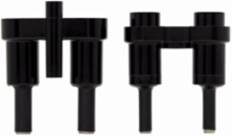 Eaton Bussmann series HET inline fuse holder, 600V, 0-30A, Loadside: Copper crimp (1) #12-8/(2) #12, Lineside: Copper crimp (2) #10/(1) #6/(1)#4, Two-pole