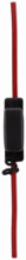Fuse Holder 32V 60A Non Indicating with 6 AWG Red Lead Wire, Firewall Black
