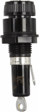 Fuse Holder 5A Amperage, 250V Voltage, 1 Inch x 1 Inch x 2 Inch