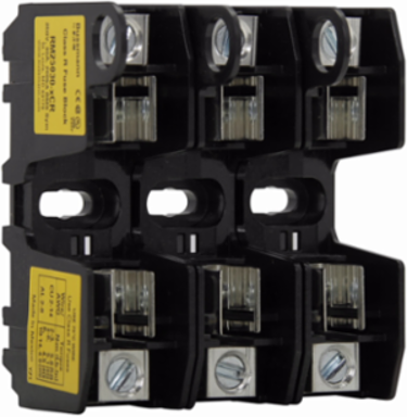 Modular Fuse Block, 250V, 0-30A, Three-pole, 1.3 Inch Height