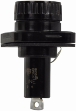 Eaton Bussmann series HPC panel mount fuse holder, 600 Vac, 600 Vdc, 30A, Screw
